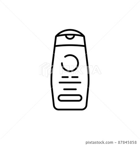Shower gel color line icon. Pictogram for web page 87845858