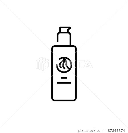 Hair emulsion color line icon. Pictogram for web page 87845874