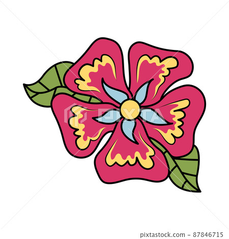 Tattoo Design 7 Petal Flower