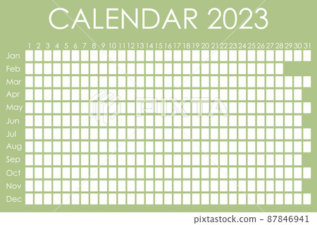 2023 calendar planner. Corporate design week. Isolated on color background. Moon calendar. Place for stickers 87846941