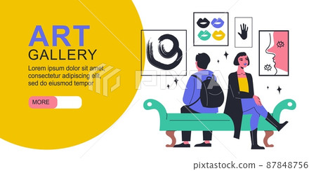 Art Gallery Horizontal Banner 87848756