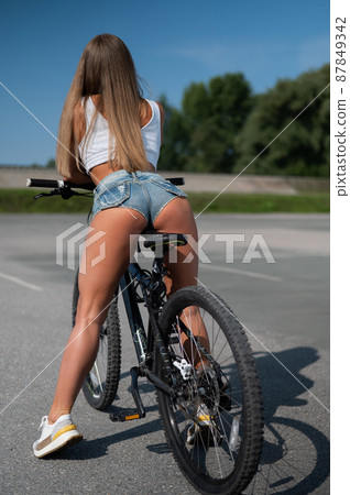 Hot girl on bicycle discount