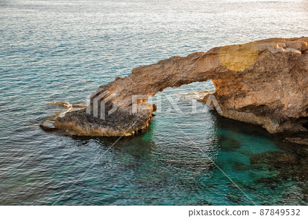 Ayia Napa Love Bridge rocky coastline seafront, Cyprus. Ayia Napa Love Bridge rocky coastline seafront, Cyprus. 87849532