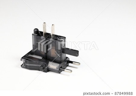 disassemble type Universal plug adapter, travel plug adapter isolated on white background disassemble type Universal plug adapter, travel plug adapter isolated on white background 87849988