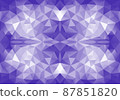 Very peri low poly seamless vector pattern 87851820