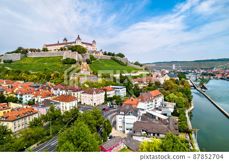 View of Marienberg Fortress in Wurzburg, Germany 87852704