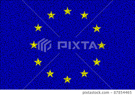 European Union. Flag of European Union. llustration of the flag of European Union. Horizontal design. Abstract design. Illustration. Map. European Union. Flag of European Union. llustration of the flag of European Union. Horizontal design. Abstract design. Illustration. Map. 87854465