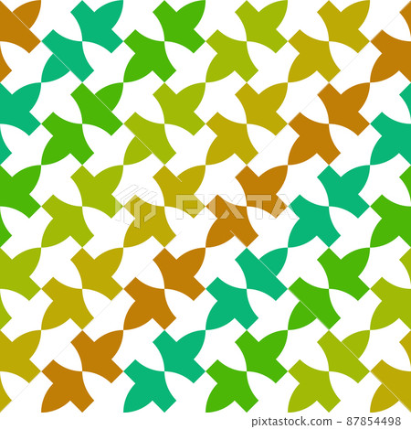 Seamless arabic geometric ornament in several colors. Seamless arabic geometric ornament in several colors. 87854498
