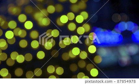 background blurred abstraction of colored lanterns and decorations. background blurred abstraction of colored lanterns and decorations. 87854978