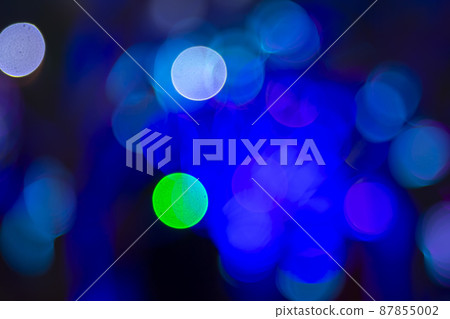 background blurred abstraction of colored lanterns and decorations. 87855002