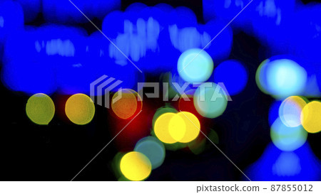 background blurred abstraction of colored lanterns and decorations. background blurred abstraction of colored lanterns and decorations. 87855012
