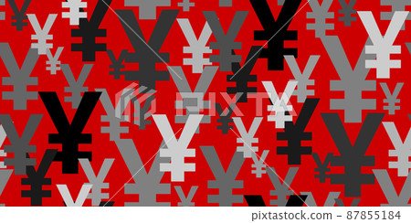 Yen currency symbol seamless background Yen currency symbol seamless background 87855184