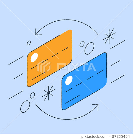 Card Transaction Concept Illustration 87855494