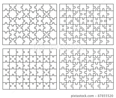 jigsaw, pattern, vector - Stock Illustration [87855520] - PIXTA