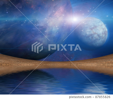 Waters reflection and Planets 87855826