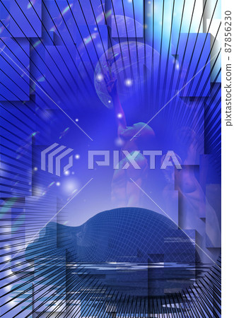 People and rockets seek to the sky 87856230