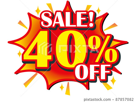 40% off, discount, price cut, sale, leaflet, price tag, 40%, discount, price card, advertisement, price, 40% off, discount, price cut, sale, leaflet, price tag, 40%, discount, price card, advertisement, price, 87857082