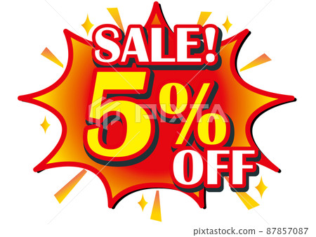 5% off, discount, price cut, sale, leaflet, price tag, 5%, discount, price card, advertisement, price, sale, 87857087