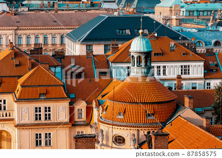 Red roofs of Prague. Czech Republic Red roofs of Prague. Czech Republic 87858575