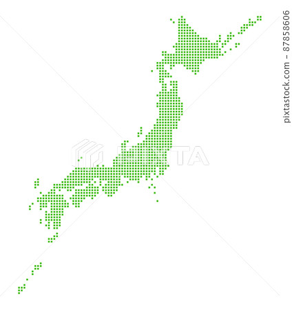 Japan map tiles Japan map tiles 87858606