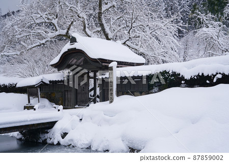 Asakura Ruins Karamon Snow Scenery Winter 87859002