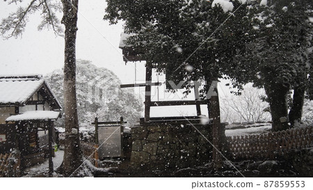 Snow scene of Hikone Castle ① Snow scene of Hikone Castle ① 87859553