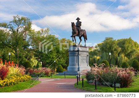 George Washington Monument at Public Garden in Boston George Washington Monument at Public Garden in Boston 87860773