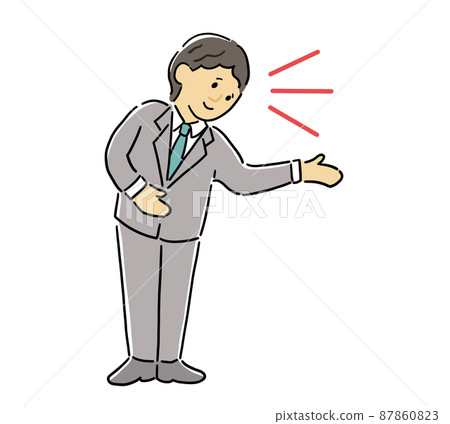 西裝男講解指導 西裝男講解指導 87860823