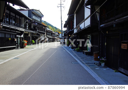 Historical streets of Kisohirasawa inn on Kisoji Historical streets of Kisohirasawa inn on Kisoji 87860994