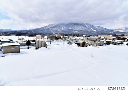 信濃鐵道北信濃線黑姬站周邊（長野縣信濃町）[2022.3] 87861885