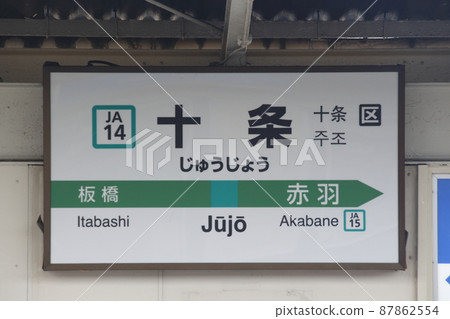 [JA14] Jujo Station (Saikyo Line: Station Name Mark) 87862554