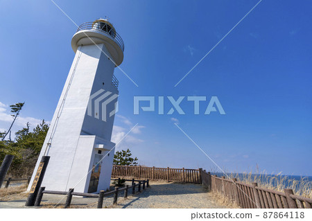 Blue Sky and Unoozaki Lighthouse Soma City, Fukushima Prefecture Blue Sky and Unoozaki Lighthouse Soma City, Fukushima Prefecture 87864118