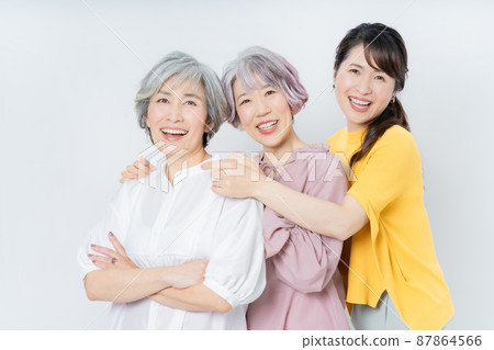 Portraits of three middle-aged women Portraits of three middle-aged women 87864566