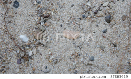 A lot of sand background, fine river sand 87865619