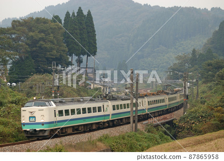 Hokuriku Main Line Ishido-Kurikara JR East 485 series T17 formation (Niigata) Hokuriku 87865958