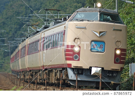 北陸本線椿本栗子JR西485系列Y31+Y33編隊(金澤)雷長 87865972