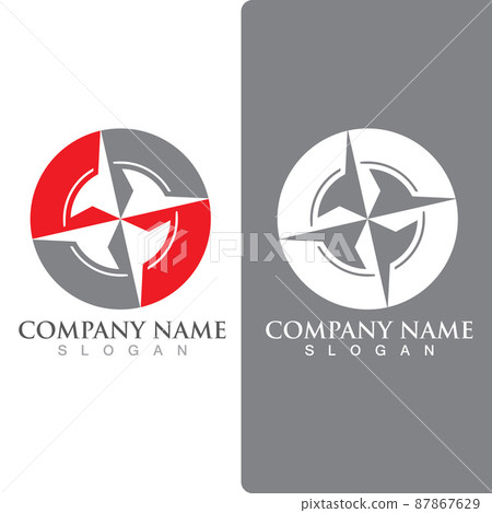 Compass logo and symbol gps vector Compass logo and symbol gps vector 87867629