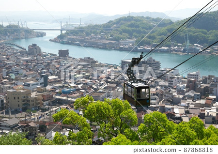 千光寺山索道和尾道街景 87868818