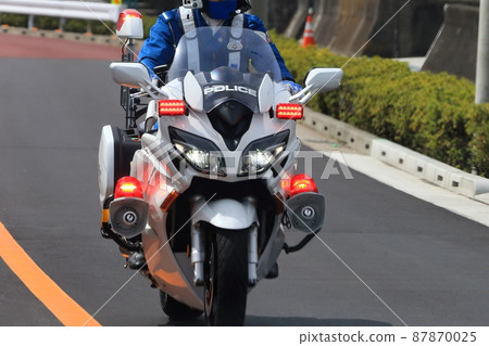 Police motorcycle patrol image Police motorcycle patrol image 87870025
