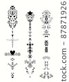 Design art decoration illustration set 87871926