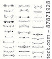 Decoration decoration illustration set 87871928