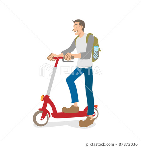騎電動踢板的男人 騎電動踢板的男人 87872030