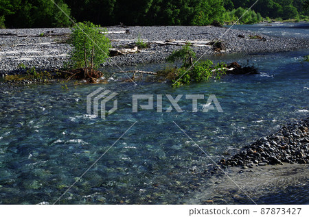 How many times have you entered this massif in Kamikochi, fascinated by this pleasant sound? I love this moment of being in nature. 87873427