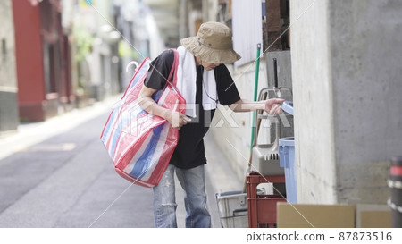 Street life walking wandering senior Street life walking wandering senior 87873516