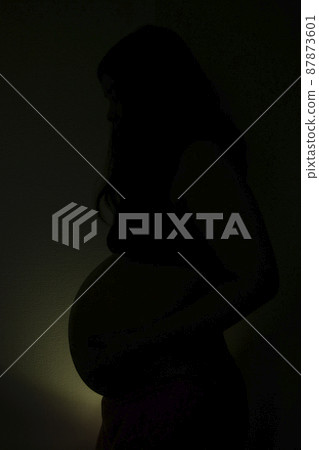 孕婦剪影 孕婦剪影 87873601