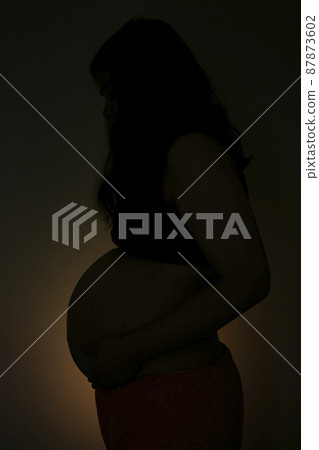孕婦剪影 孕婦剪影 87873602