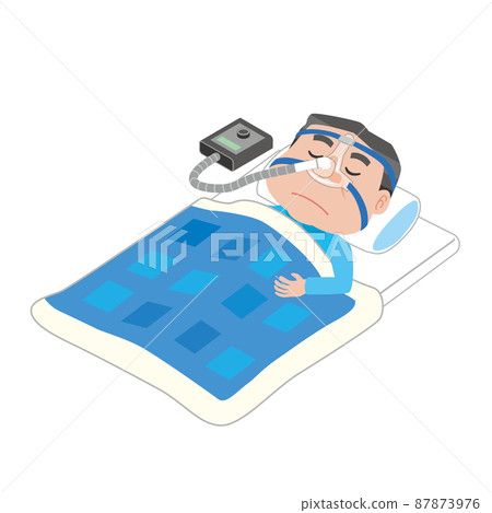 治療睡眠呼吸暫停綜合徵的男性 87873976