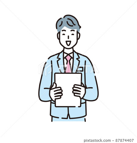 Person illustration line drawing Person illustration line drawing 87874407