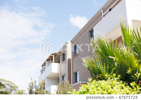 Blue sky and newly built property Blue sky and newly built property 87875728