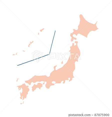 Map of Japan  87875900